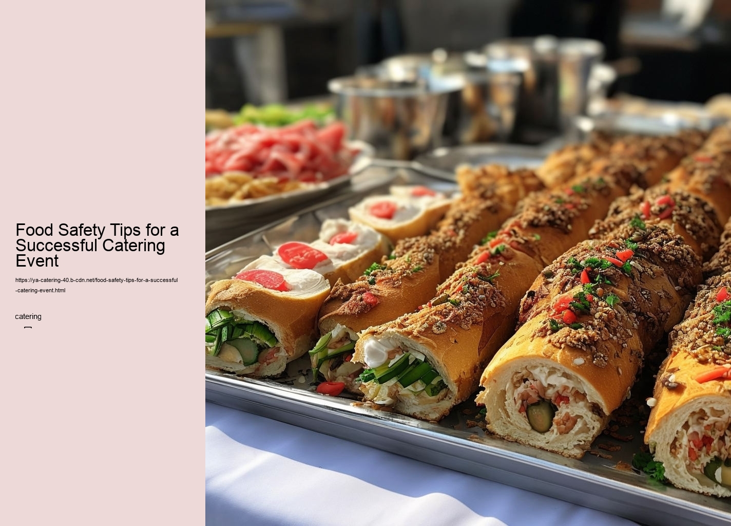 Food Safety Tips for a Successful Catering Event